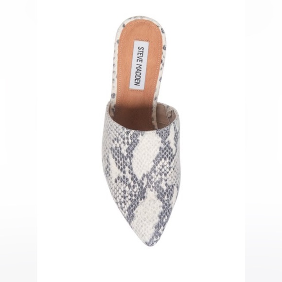 Steve Madden Superior Snake Skin Mules - Picture 3 of 8